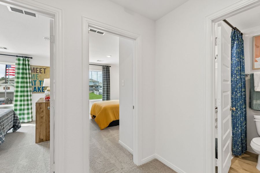 Furnished interior in a model home at Magnolia Springs in Montgomery (Image 26).