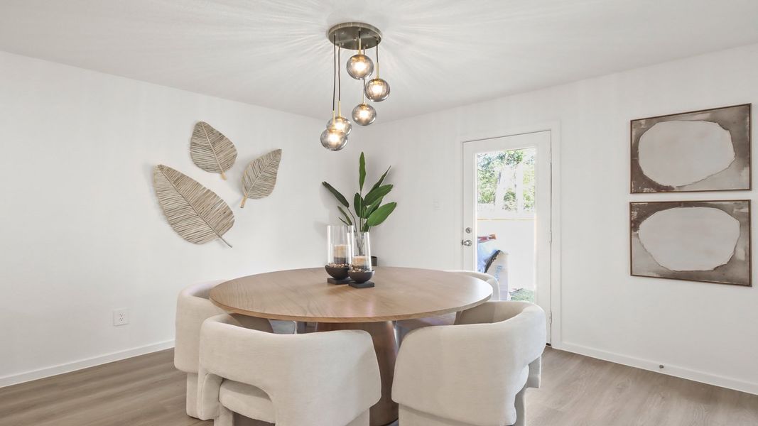 Furnished interior in a model home at Lexington Heights in Willis (Image 9).