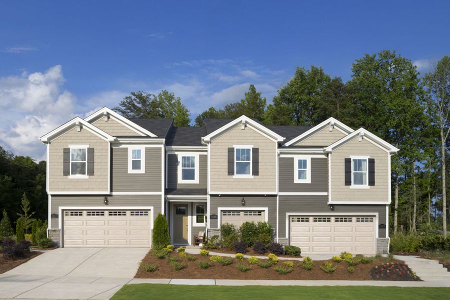 Front exterior of a home in the Stonesummit at Reedy Creek community, located in Charlotte, NC (Image 10).