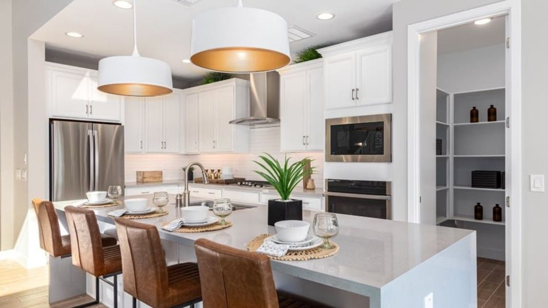 Furnished interior in a model home at Alamar Encore Collection in Avondale (Image 35).