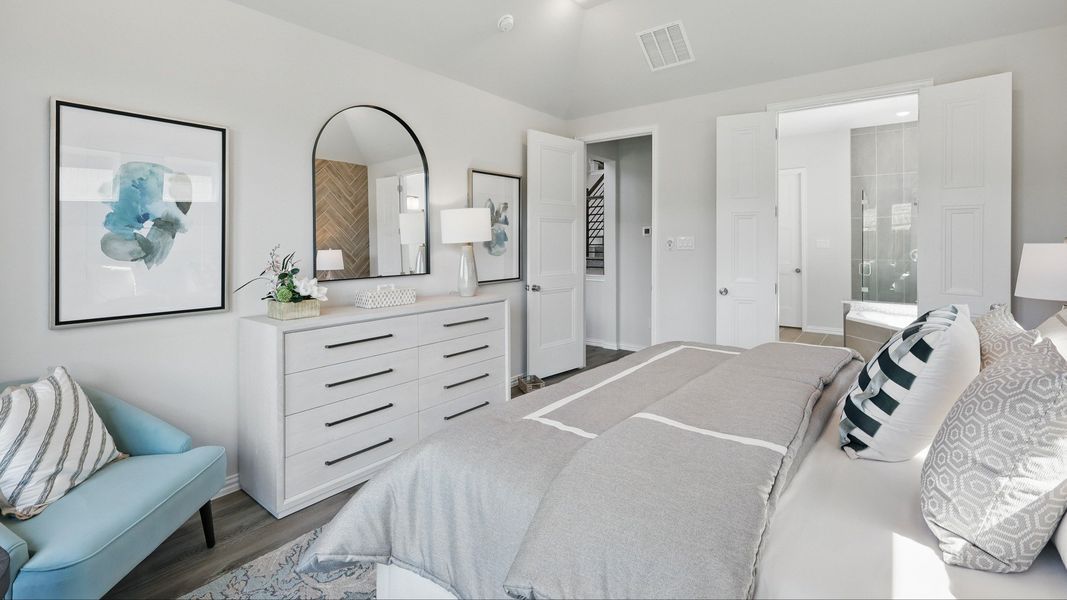 Furnished interior in a model home at Westside Preserve Premier in Midlothian (Image 18).