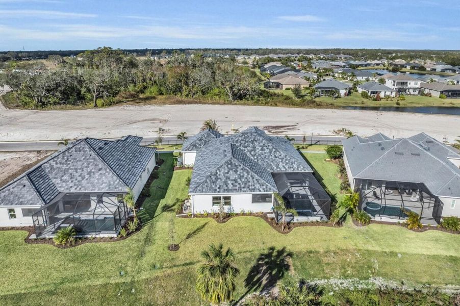 Aerial view of the Artisan at Watercolor Place community in Bradenton, FL, showing layout and nearby surroundings (Image 16).