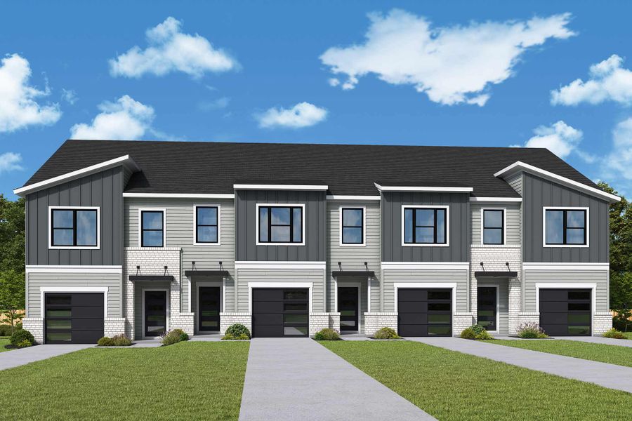 Front exterior of a home in the Nexus Townhomes community, located in Gallatin, TN (Image 18).