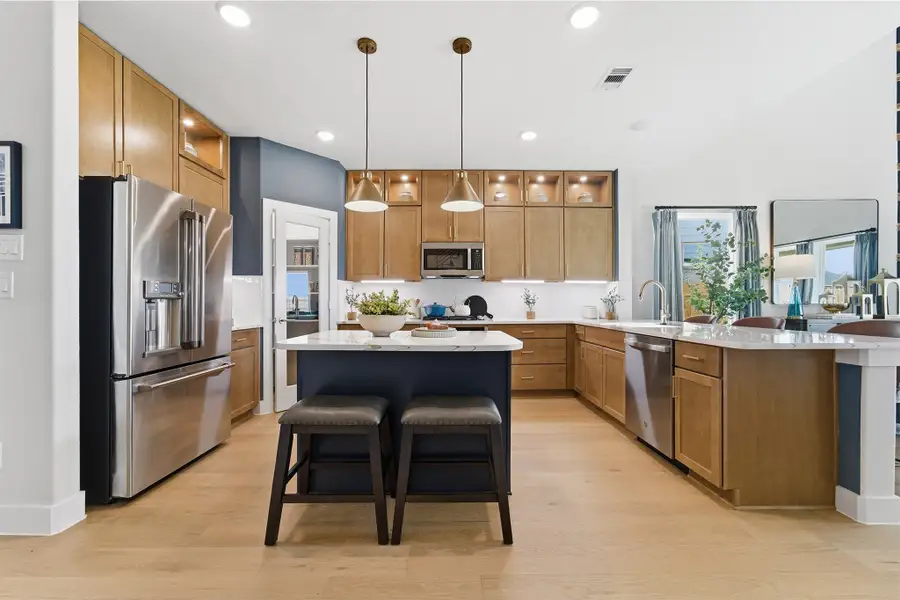 Furnished interior in a model home at Wildrye in Waller (Image 27).