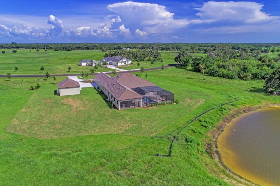 Aerial view of the Hampton Lakes community in Sarasota, FL, showing layout and nearby surroundings (Image 19). Aerial view of the Hampton Lakes community in Sarasota, FL, showing layout and nearby surroundings (Image 19).