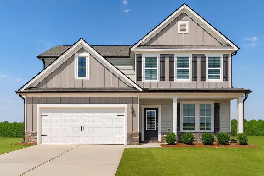 Front exterior of a home in the Sutton’s Landing community, located in Statham, GA (Image 4).