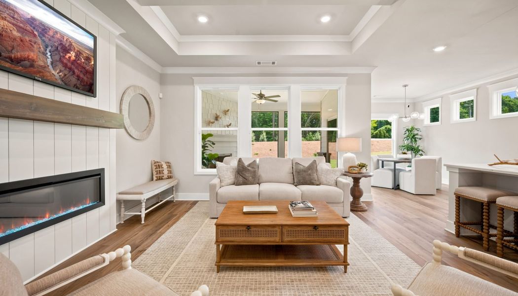 Furnished interior in a model home at Fowler Farms in Auburn (Image 8).