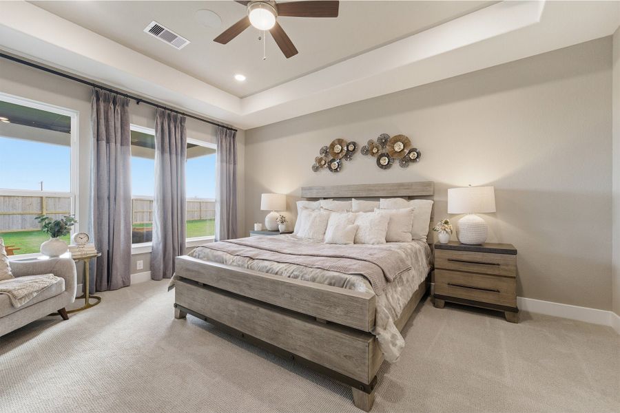 Furnished interior in a model home at Ashland in Angleton (Image 36).