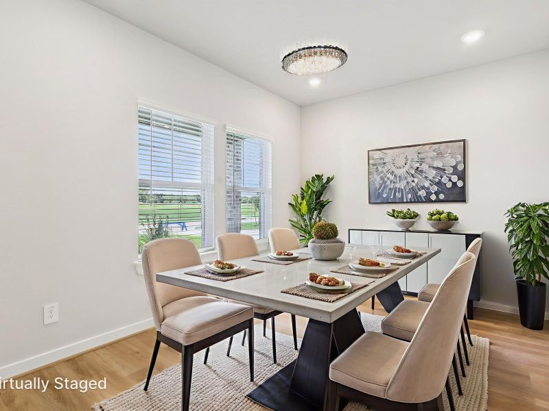 Furnished interior in a model home at Spring Brook Village - Luxe Series in Houston (Image 15). Furnished interior in a model home at Spring Brook Village - Luxe Series in Houston (Image 15).