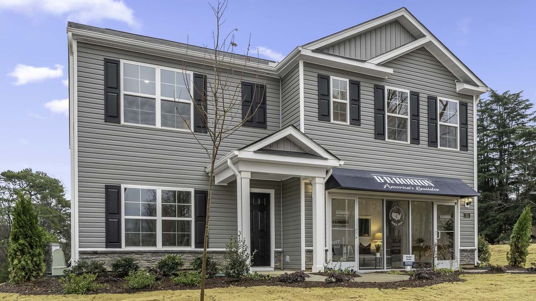 Front exterior of a home in the Quail Haven community, located in Winston-Salem, NC (Image 2). Front exterior of a home in the Quail Haven community, located in Winston-Salem, NC (Image 2).
