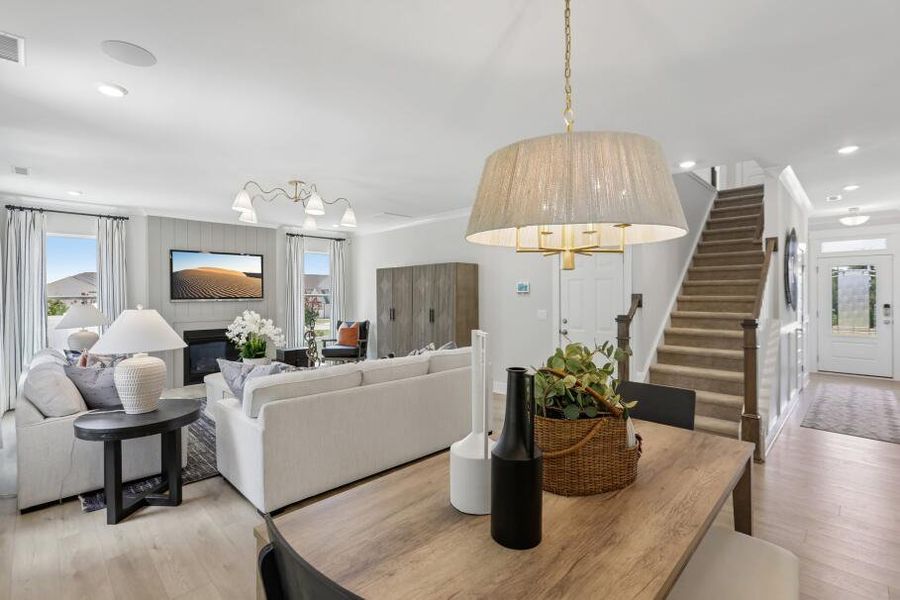 Furnished interior in a model home at The Grove at Bratton Park in York (Image 28). Furnished interior in a model home at The Grove at Bratton Park in York (Image 28).