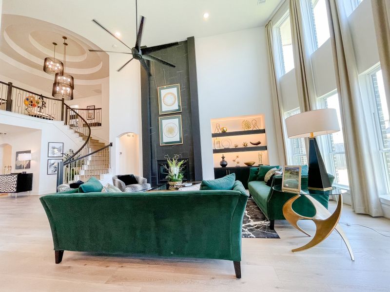 Furnished interior in a model home at Candela – 60' in Richmond (Image 4).