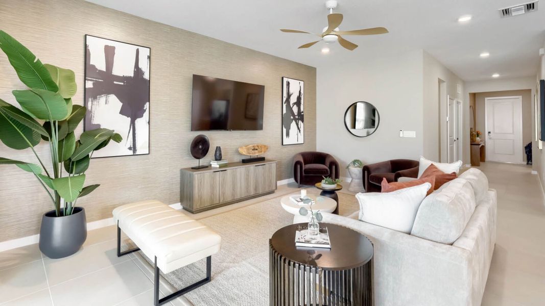 Furnished interior in a model home at Blossom Trail in Greenacres (Image 5). Furnished interior in a model home at Blossom Trail in Greenacres (Image 5).