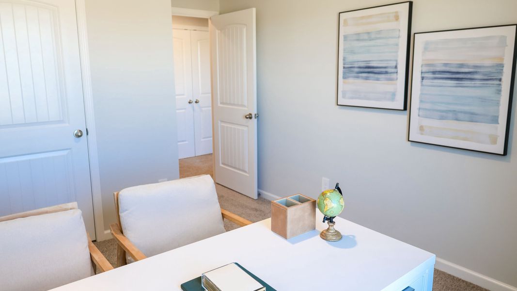 Furnished interior in a model home at Paddington Place in Baxter (Image 28).