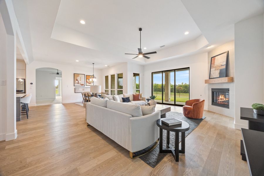 Furnished interior in a model home at Winding Creek in Rockwall (Image 7).