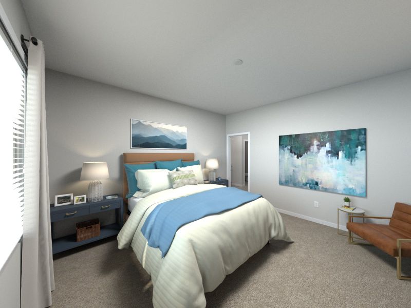 Furnished interior in a model home at Kings Creek - Premier Series in Jacksonville (Image 8).
