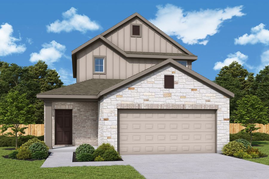 Front exterior of a home in the Creekhaven community, located in Arcola, TX (Image 16).