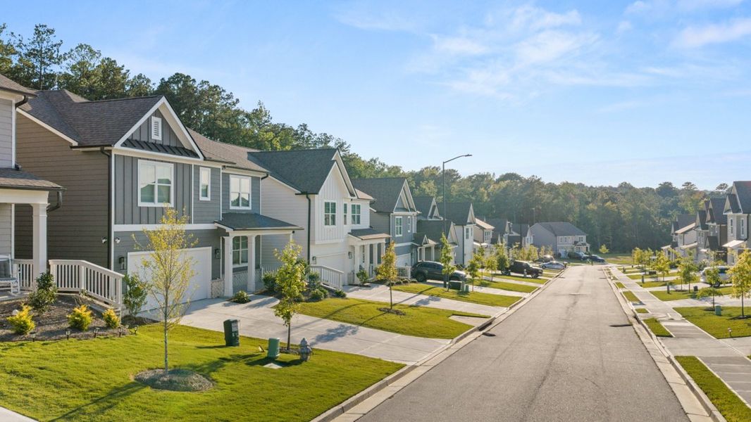 Front exterior of a home in the Hamptons at Riverwood South community, located in Dallas, GA (Image 6).
