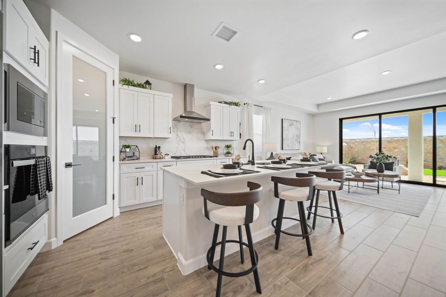 Furnished interior in a model home at Summer Sky North in El Paso (Image 26).