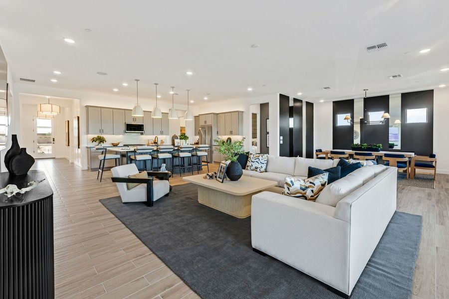 Furnished interior in a model home at Tavira at Twin Peaks in Oro Valley (Image 10).