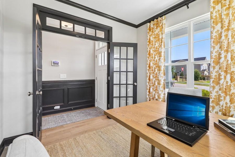 Furnished interior in a model home at Ashton Lakes in Lexington (Image 5).