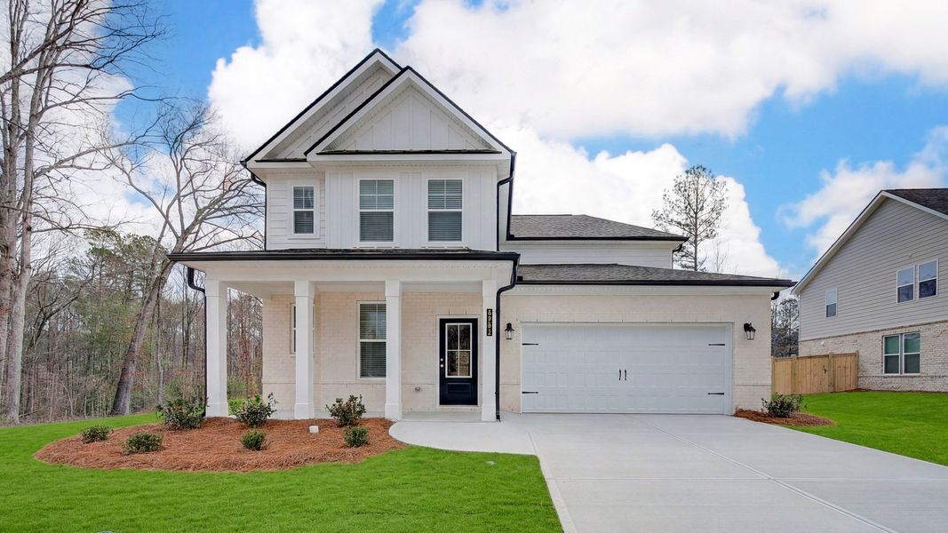 Front exterior of a home in the Hamilton Lakes community, located in Lawrenceville, GA (Image 12).