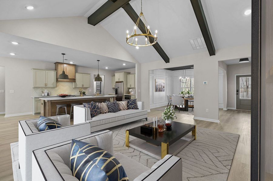 Furnished interior in a model home at Liberty Station in Bremen (Image 14).