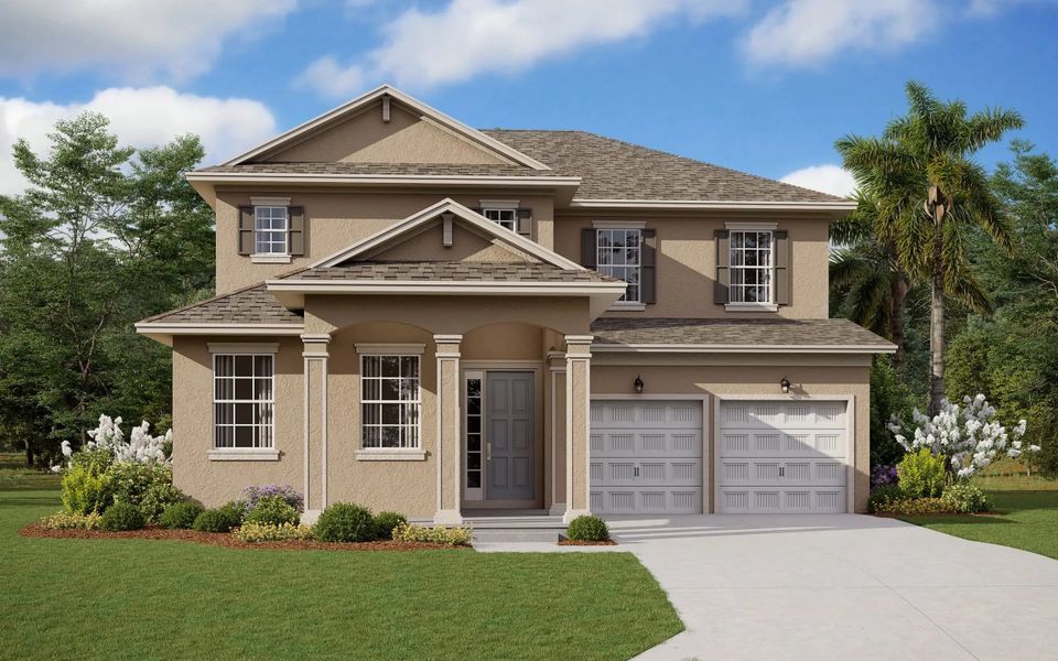 Front exterior of a home in the Hills of Minneola 50' community, located in Minneola, FL (Image 14).