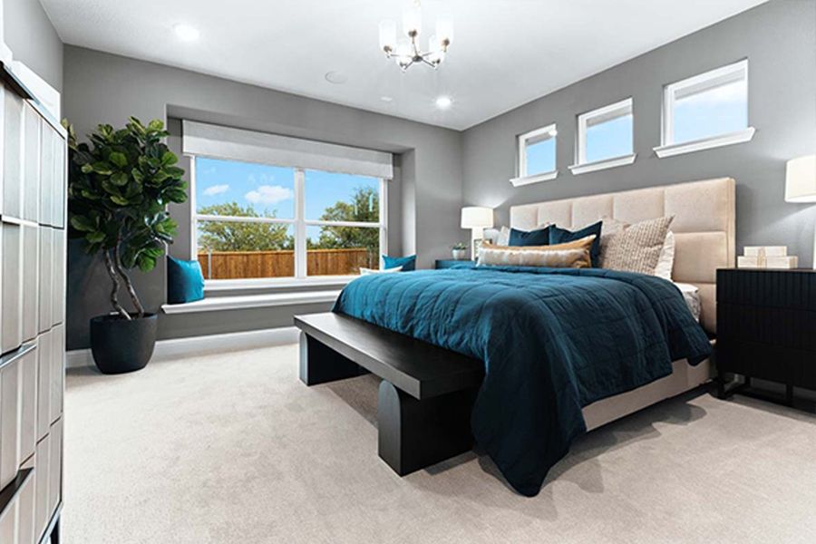 Furnished interior in a model home at Walden Pond in Forney (Image 8).