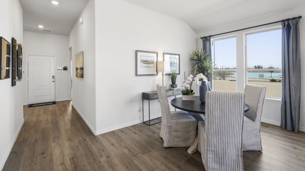 Furnished interior in a model home at The Woods at Lindsey Place in Anna (Image 79).