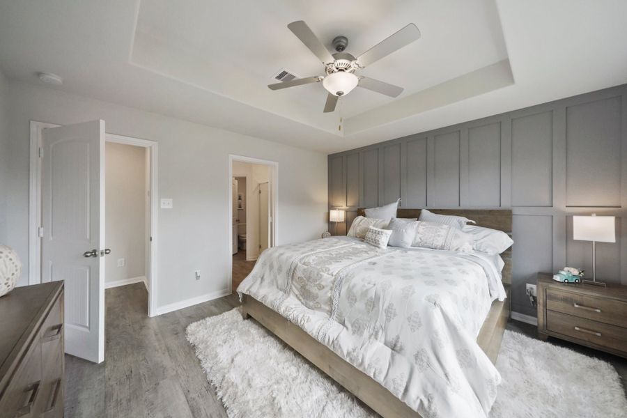 Furnished interior in a model home at The Villages at Westpointe in Dayton (Image 18). Furnished interior in a model home at The Villages at Westpointe in Dayton (Image 18).