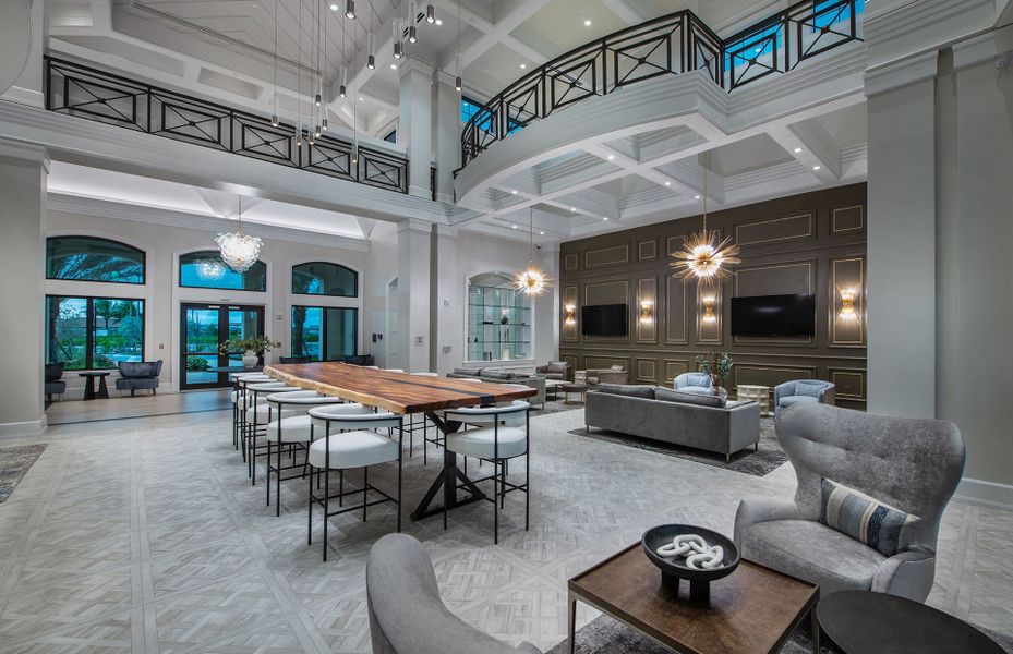 Resort-style amenities with modern homes for sale in Naples, FL