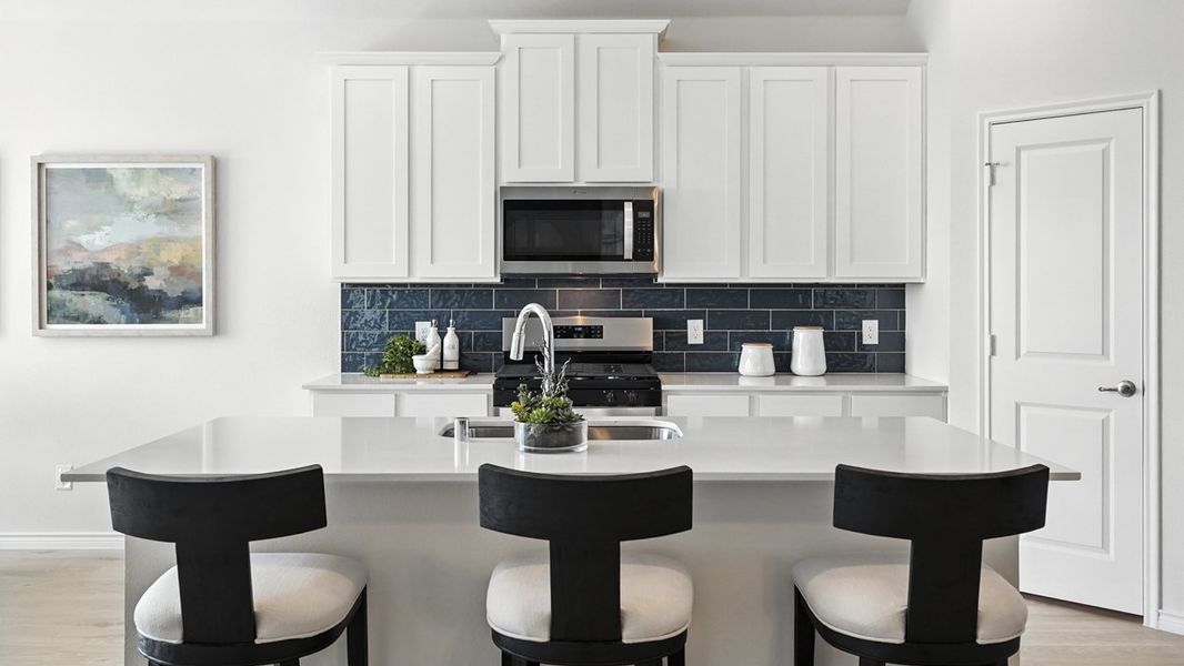 Furnished interior in a model home at Morning Ridge in Princeton (Image 6).