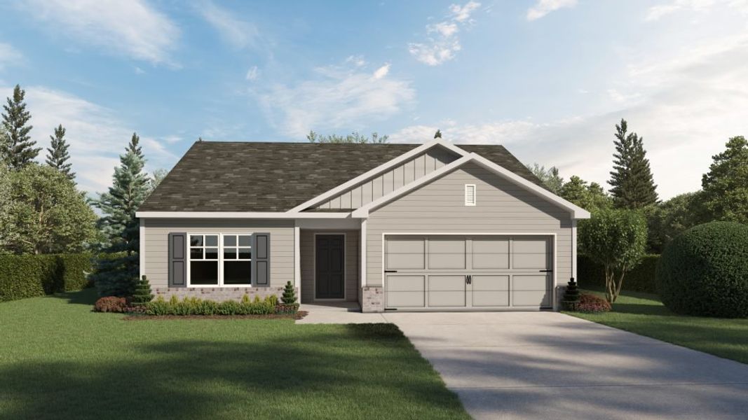 Front exterior of a home in the Pevensie Manor community, located in Powder Springs, GA (Image 4).