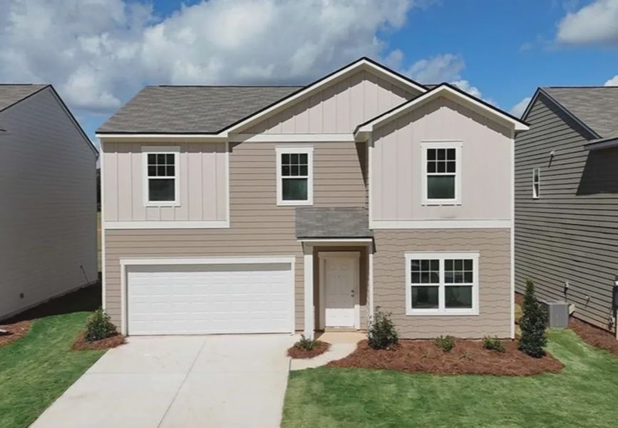 Front exterior of a home in the Mt. Tabor Ridge community, located in Dallas, GA (Image 10).