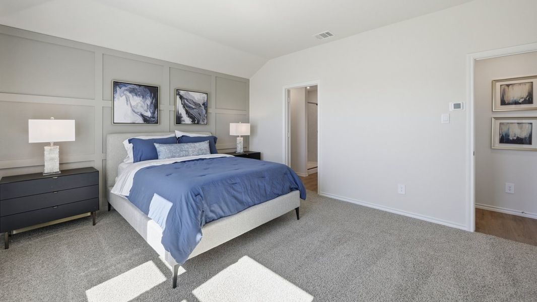 Furnished interior in a model home at Sweetwater Springs in Sherman (Image 27).