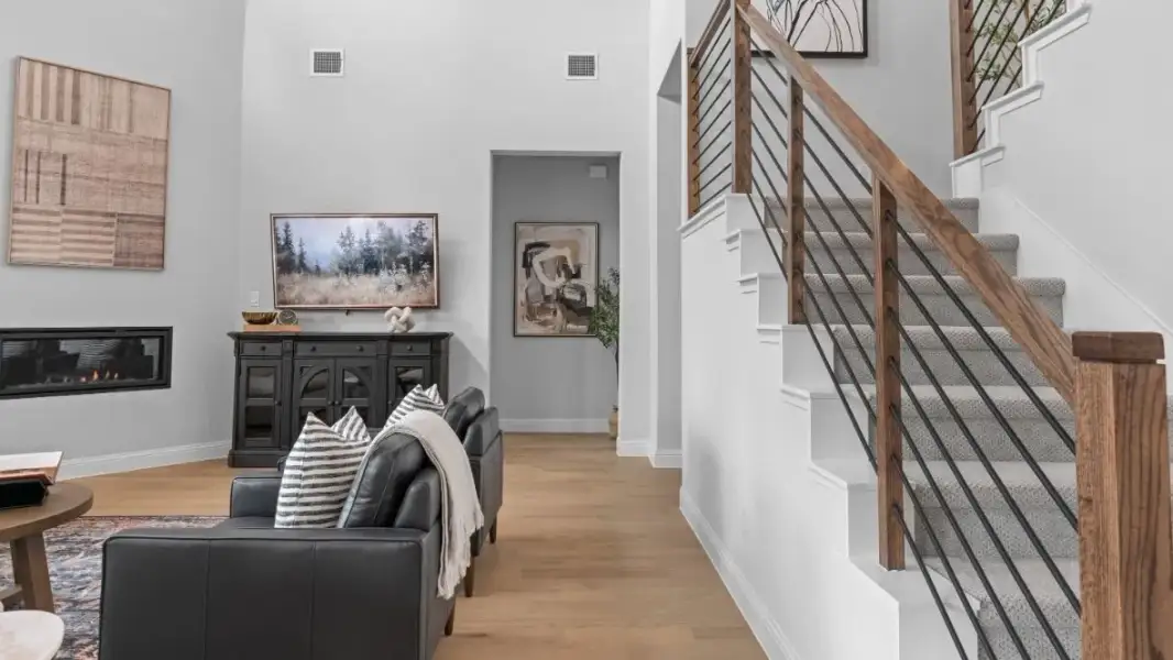 Furnished interior in a model home at Grace Woods in Carrollton (Image 21).