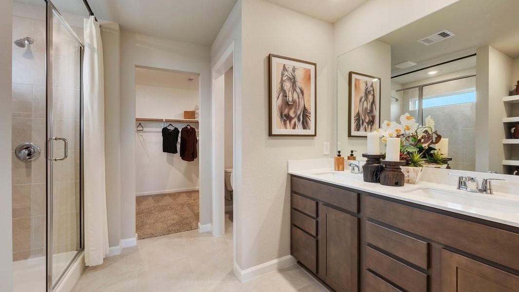 Furnished interior in a model home at Knox Landing in College Station (Image 9).