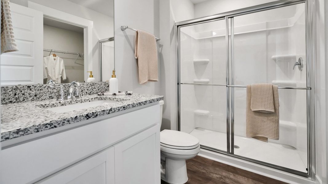 Furnished interior in a model home at Saltgrass Landing in Winnabow (Image 13).