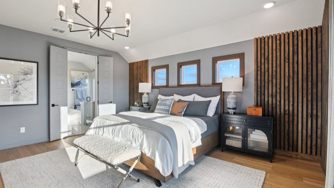 Furnished interior in a model home at Sunflower Ridge in New Braunfels (Image 27).