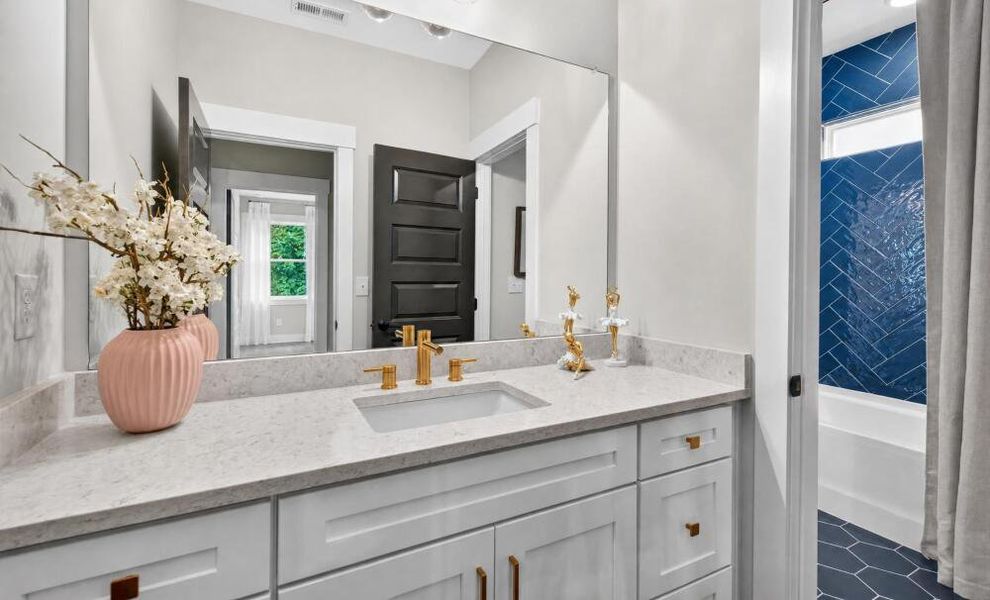 Furnished interior in a model home at Arbor West in Dawsonville (Image 21).