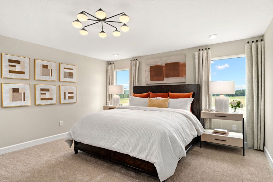 Furnished interior in a model home at Rainwood in Groveland (Image 14).