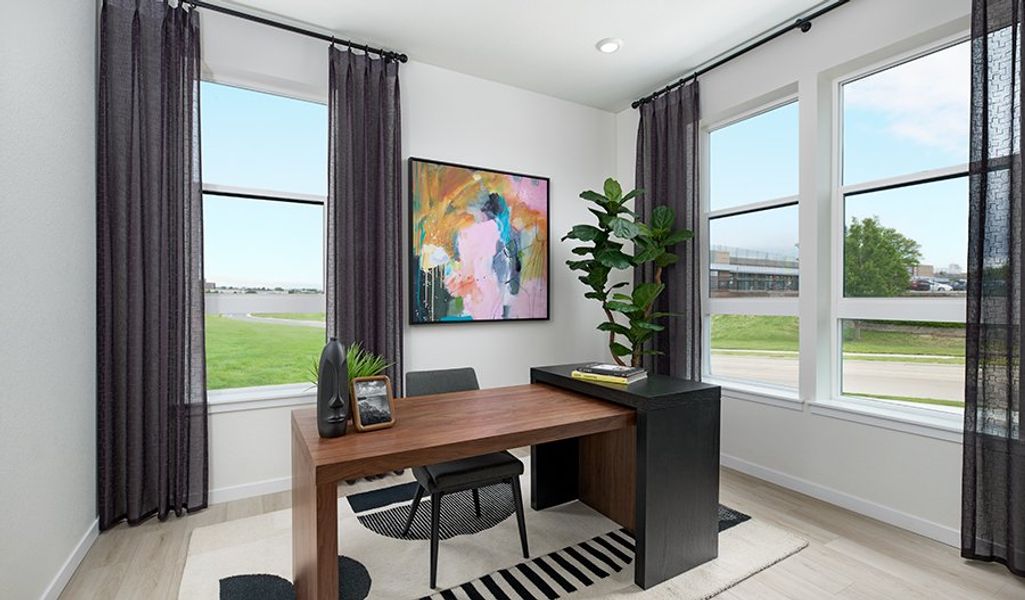 Furnished interior in a model home at Cityscape at Dove Valley in Centennial (Image 7).