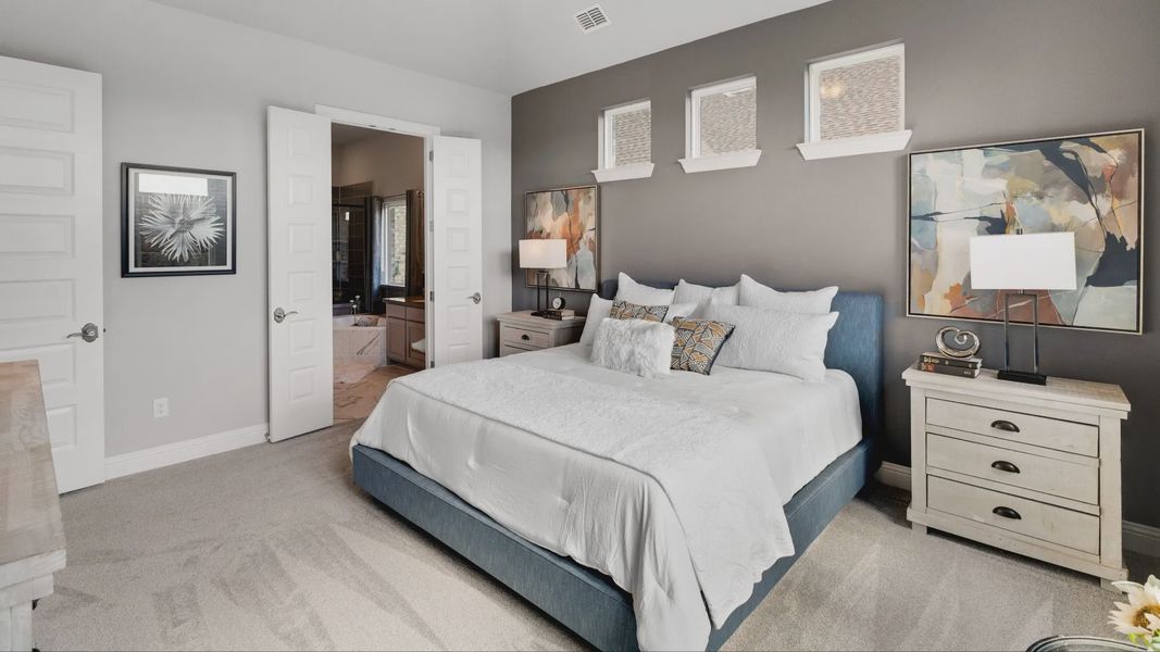 Furnished interior in a model home at Anna Ranch in Anna (Image 25). Furnished interior in a model home at Anna Ranch in Anna (Image 25).