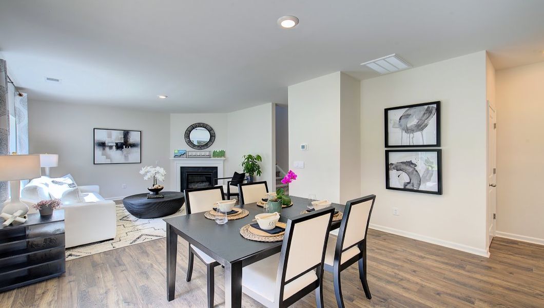 Furnished interior in a model home at Heritage Park in Fletcher (Image 14).