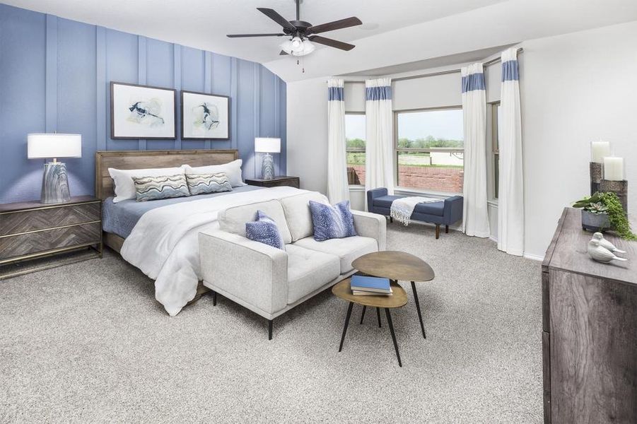 Buffalo Crossing Model Home Primary Bedroom