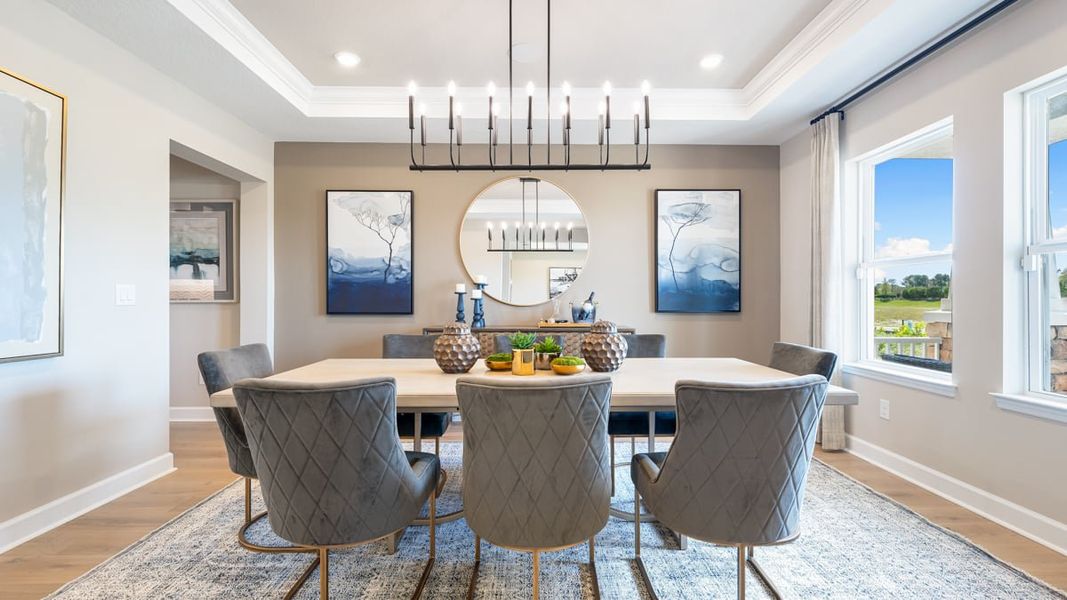 Furnished interior in a model home at Victoria Lakes in Odessa (Image 9). Furnished interior in a model home at Victoria Lakes in Odessa (Image 9).