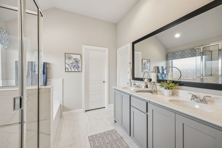 Furnished interior in a model home at Arcadia Trails in Balch Springs (Image 25).