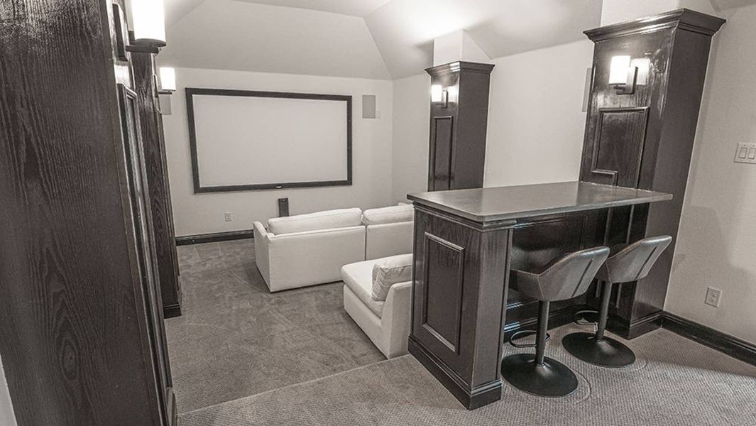 Furnished interior in a model home at Mira Lagos Crossing in Grand Prairie (Image 13).