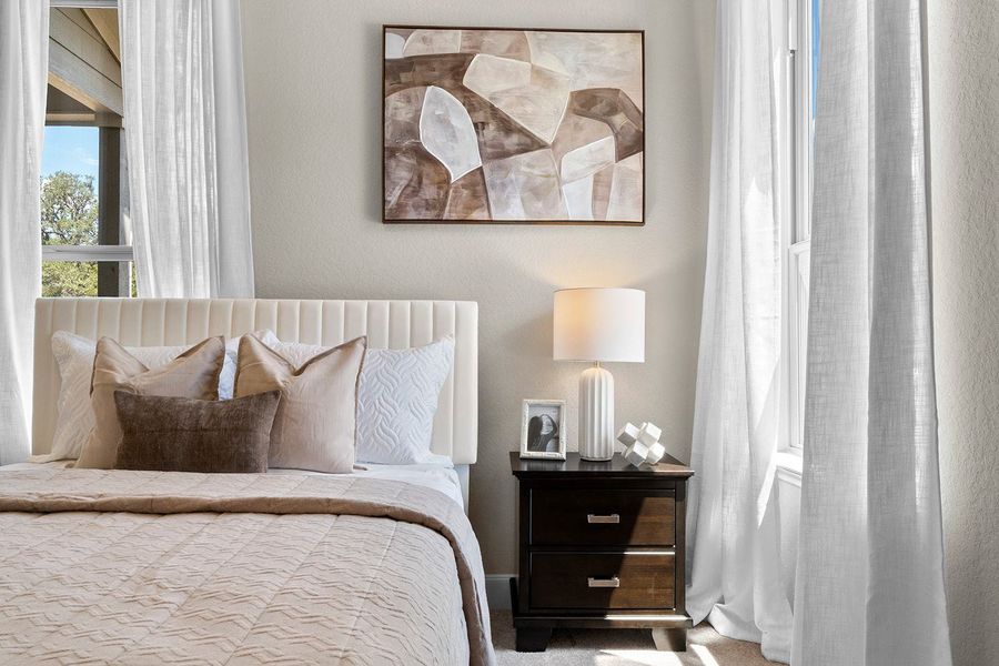 Furnished interior in a model home at Friedrich Hill in San Antonio (Image 64).